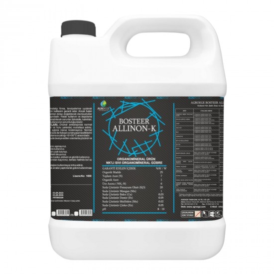 Agroege Allion - k ( Sıvı potasyum ) 5 lt Agroege Allion - k ( Sıvı potasyum ) 5 lt